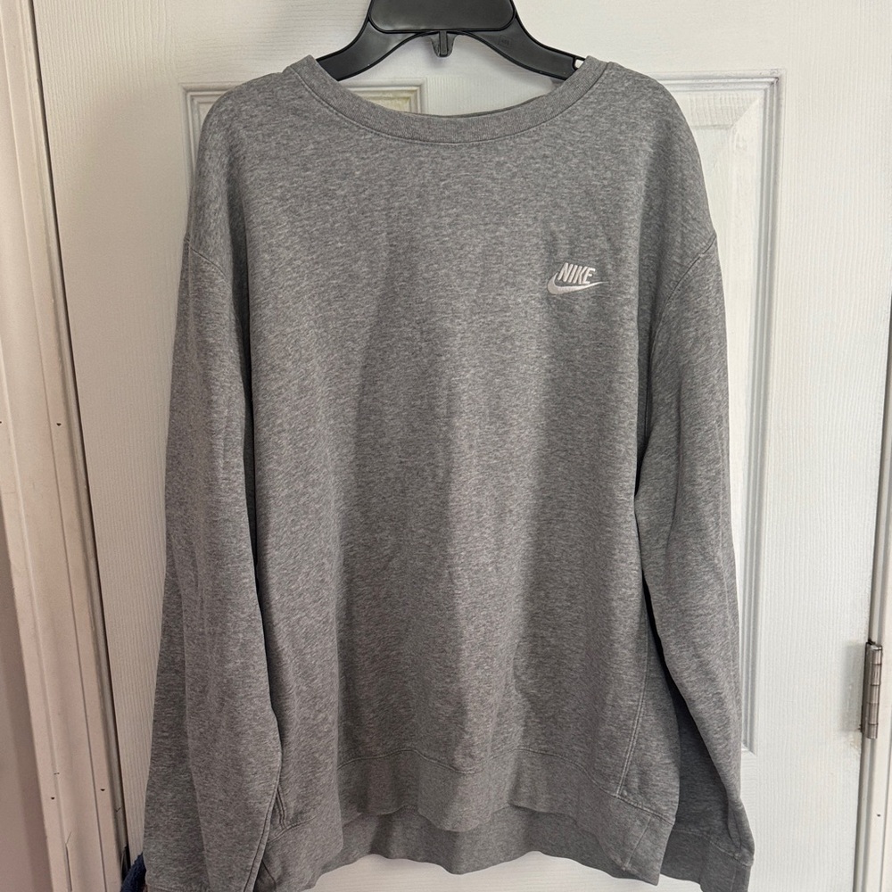 Nike Men's Classic Gray Crewneck Sweater